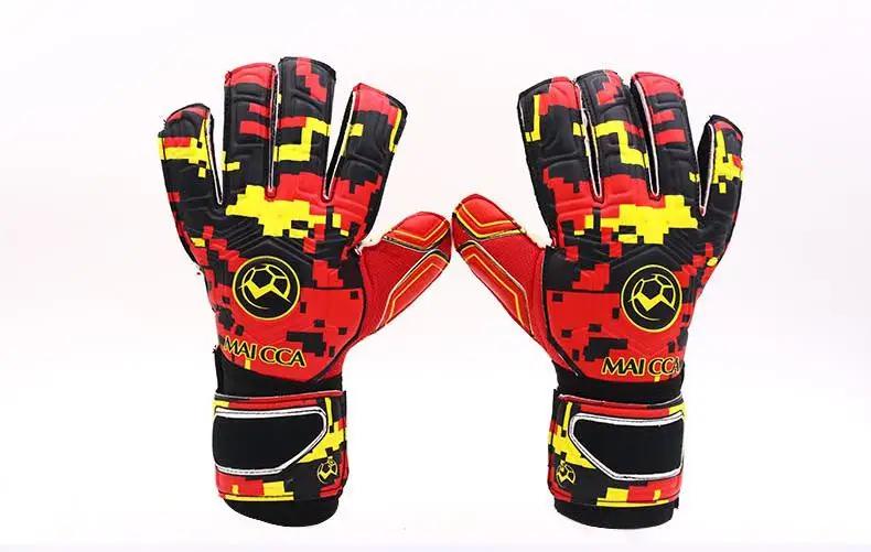 Luvas de látex goleiro espessamento para adultos e crianças, antiderrapagem, treinamento de futebol, proteção contra dedos, jogos de futebol - Image 1