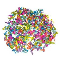 Prático Mini prendedores parisienses, estamparia Multicolor Paper Craft, ferramenta Scrapbooking DIY, conjunto de 200, 4,5x8mm - Image 4