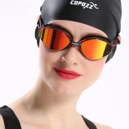 Nova marca profissional óculos de natação anti-nevoeiro uv chapeamento ajustável das mulheres dos homens à prova dwaterproof água silicone óculos de natação adulto - Image 4