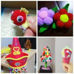 Bolas de pom-pom diy para decoração de festa, artesanato diy de costura, brilhante e brilhante com 12mm 500 - Image 5