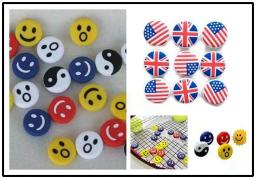 National Flag Tennis Racket Damper, Amortecedor para reduzir o tênis, Vibração de raquete, Tenis Pro Staff, 5pcs - Image 1