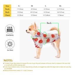 Capa de chuva para cães e gatos, Hoodie de proteção solar, roupas pequenas, poncho de impressão, roupas de cachorro, verão - Image 6