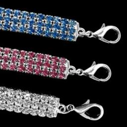 Quente bling strass cão colar colar diamante jóias pingente para cachorro de estimação todas as estações novo bonito - Image 3