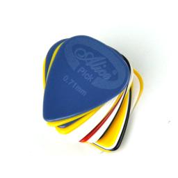 Palheta de guitarra alice 100mm antiderrapante de nylon, palhetas cores mistas espaçosa com 0.71 peças - Image 2