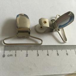Prendedor de chupeta de bebê, prendedor de chupeta de metal com tom de prata de 3.5cm/35mm, suporte de pacote de metal com 30 tamanhos - Image 2