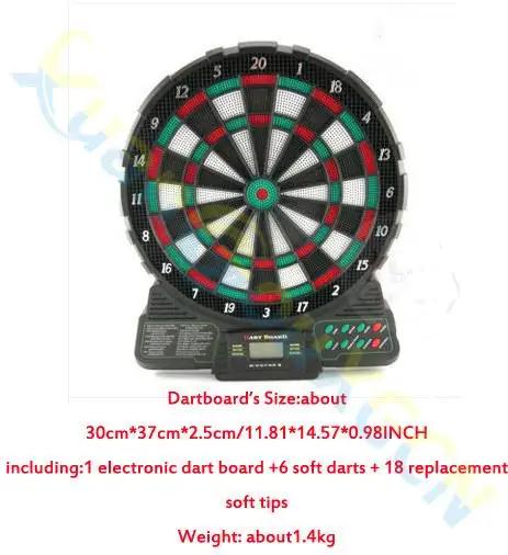 Conjunto de Jogo de Dardos Eletrônico 18 Jogos 1 LED 6 Dardos