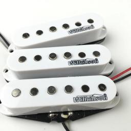 Captadores de guitarra elétrica Wilkinson Lic Vintage Single Coil Captadores para guitarra ST WOVS brancos - Image 2