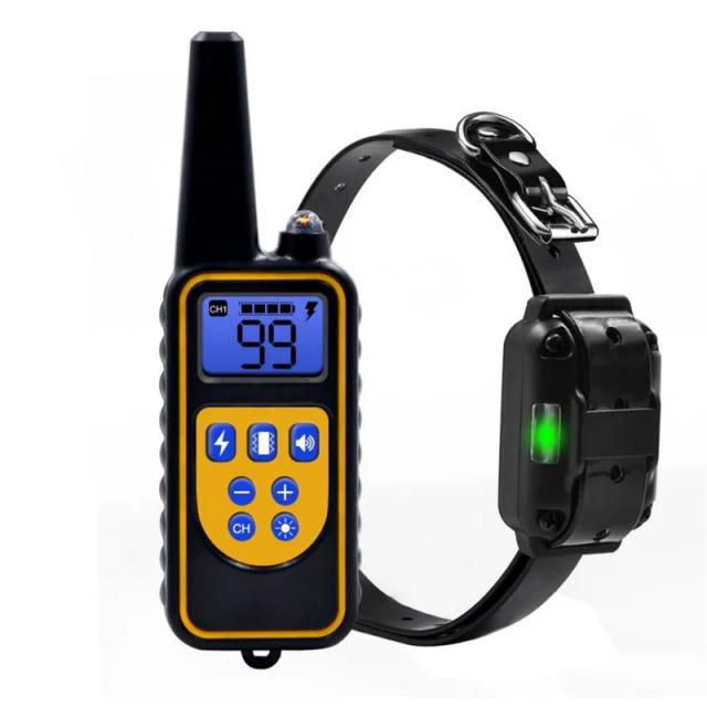 Coleira elétrica de treinamento para cães - à prova d'água, recarregável e com controle remoto, ideal para todos os tamanhos e com tela LCD, aproveite 40% de desconto para controlar os latidos!