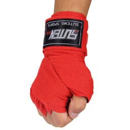 Protetor De Pulso De Algodão Premium, Bandagem De Boxe, Envoltório De Mão Sanda, Largura 5cm, 2.5m, 1 Par - Image 1