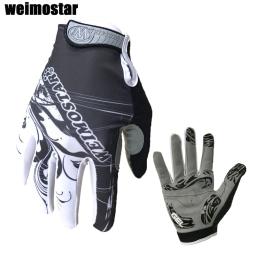 Weiostar-Luvas de ciclismo brancas compridas para homens e mulheres, gel à prova de choque, luva de bicicleta acolchoada, dedo cheio, vermelho, MTB, corrida - Image 2
