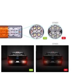 1 par 12v 20led carro auto parar luz traseira da cauda freio luz reversa volta indutor barco atv caminhão reboque lâmpada - Image 5