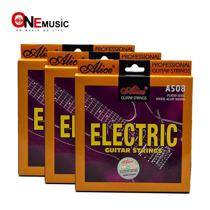 Alice a508 cordas da guitarra elétrica super leve aço níquel liga durável corda de guitarra ferida - Image 1