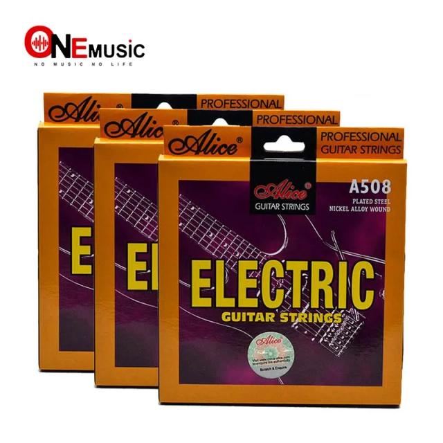 Corda de Guitarra Elétrica Super Leve Alice A508 em Aço Níquel - Durabilidade e Qualidade Superior