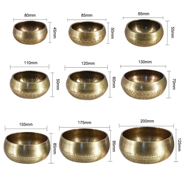 Bacia Budista Tibetana com Vara - Tigela de Som de Buda para Meditação e Decoração de Yoga em Casa