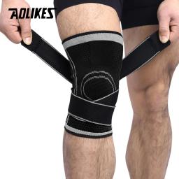 AOLIKES-profissional protetor esportes joelheira, bandagem respirável, joelheira, protetora, basquete, tênis, ciclismo, 1pc - Image 5