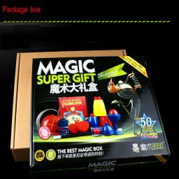 Conjunto de Truques Mágicos para Crianças, 50 Tipos, Jogar com DVD, Ensino Profissional Magic Prop, Gimick Card, Puzzle Toy, Presente - Image 6