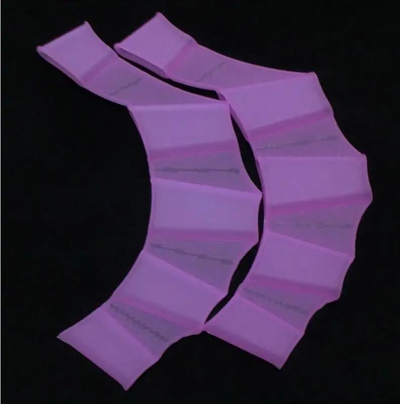 Luvas De Mergulho De Silicone Para Homens E Mulheres, Equipamento De Natação, Nadadeiras De Mão De Barbatanas, Luvas De Teia De Treinamento, Teia De Surf, Natação De Água, 2Pcs - Image 1