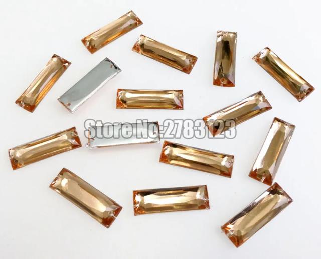 Tira Reta de Alta Qualidade em Acrílico para Costura em Strass com Dois Furos - Acessórios de Vestuário DIY Swyz06