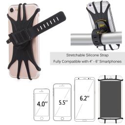 Suporte universal de celular para acoplar em bicicletas e motos, silicone, motocicletas, iphone - Image 3