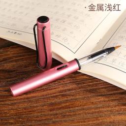 8 cores de metal caligrafia suave cabelo escrita pintura ferramenta tinta tinta aguarela pincel caneta escola material escritório papelaria - Image 4
