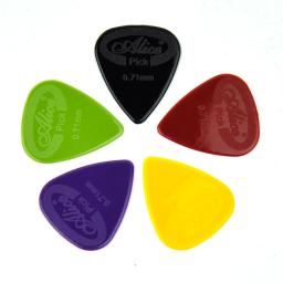 Palheta de guitarra alice 100mm antiderrapante de nylon, palhetas cores mistas espaçosa com 0.71 peças - Image 1