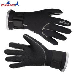 Luvas de mergulho em neoprene para equipamentos de natação, aquecimento e natação, Blue Dive Sail, alta qualidade, novo, 3mm - Image 1