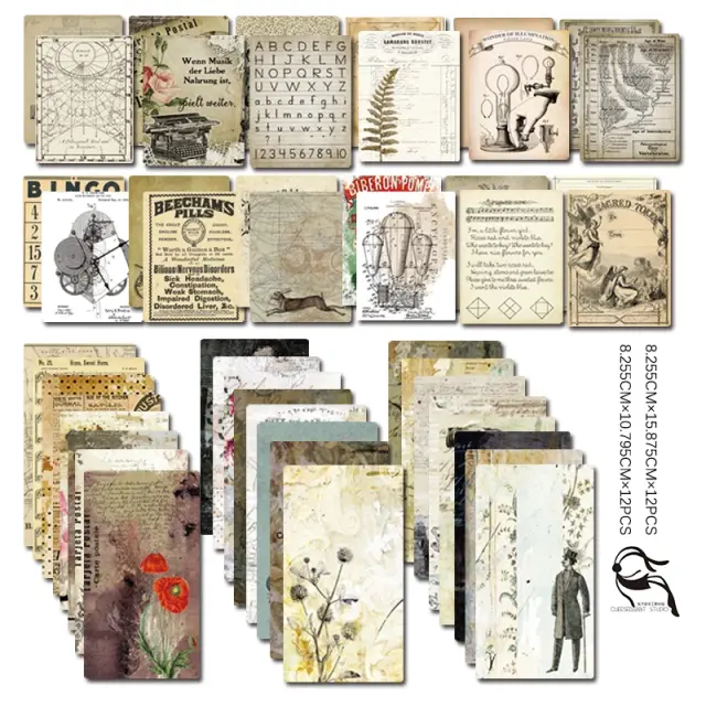 Cartões de Papel Colorido Dupla Face Kscraft para Scrapbooking e Projetos DIY - Pacote com 24 Peças