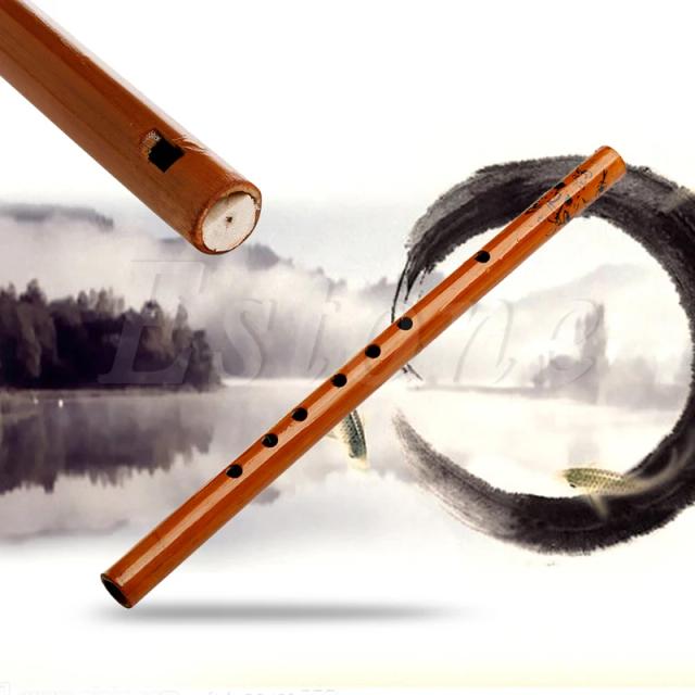 Clarinete de Bambu Tradicional com 6 Buracos - 30cm de Comprimento, Ideal para Estudantes de Música