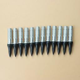 12/24/36/50/100 pçs ponto alvo 75 grão ponta da seta tiro com arco cabeça de seta broadhead com inserção de alumínio ajuste id6.2 eixo seta - Image 6