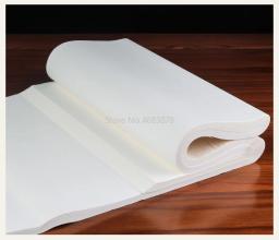 Papel de arroz semi-cru chinês para pintura e caligrafia, papel Xuan, suprimentos artesanais, 34x69cm, 100pcs - Image 5