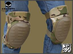 Emerson joelheiras protetoras armaduras protetor almofadas com tiras de neoprene preto oliva mc coyote - Image 3