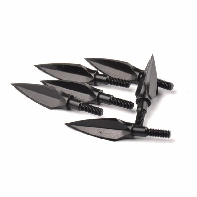 Bola de flecha ponta ponto 100/125 grão aço broadhead acessório diy para arco recurvo composto tiro com arco caça