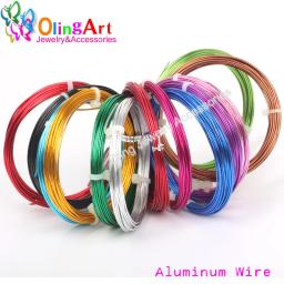 OLINGART-Fio De Alumínio para Jóias, Artesanato Macio, Metal Pintado Versátil, Brincos Gargantilha e Colar DIY, 3m Roll, 1.0mm - Image 1
