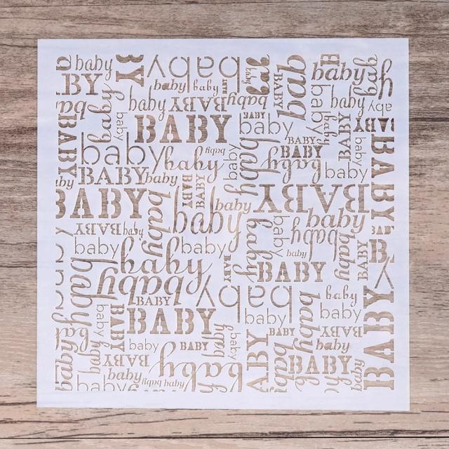 Estêncil de 13 cm para Artesanato Infantil: Pintura, Scrapbooking e Cartões Decorativos