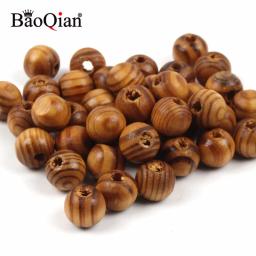 6-30 MILÍMETROS Natural Contas De Madeira de Pinho Bolas Redondas Para Fazer Jóias Spacer Diy Artesanato Em Madeira Casa Decoração - Image 2