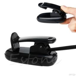 Flexível 2 braços duplos clip on 8led luz para leitura livro acampamento caminhadas lâmpada 4xfd - Image 5