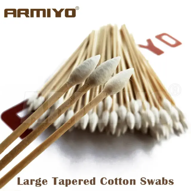 Kit de Limpeza de Cano de Armas com Cotonetes de Algodão Cônico para Paintball e Acessórios de Tiro, 5.58mm e .22Cal
