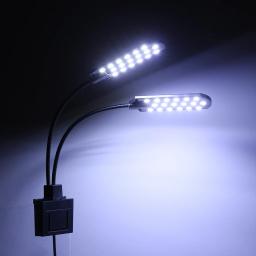 Lâmpada dobrável de aquário para peixes, portátil, ac220v, 10w, 32 led, duas pontas, iluminação, flexível, ângulo de iluminação, branco - Image 5