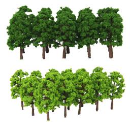 40 peças 8cm 1:150 n escala modelo plástico árvores paisagem ferroviária paisagem modelo árvores para decorar o modelo de construção, estrada, - Image 5