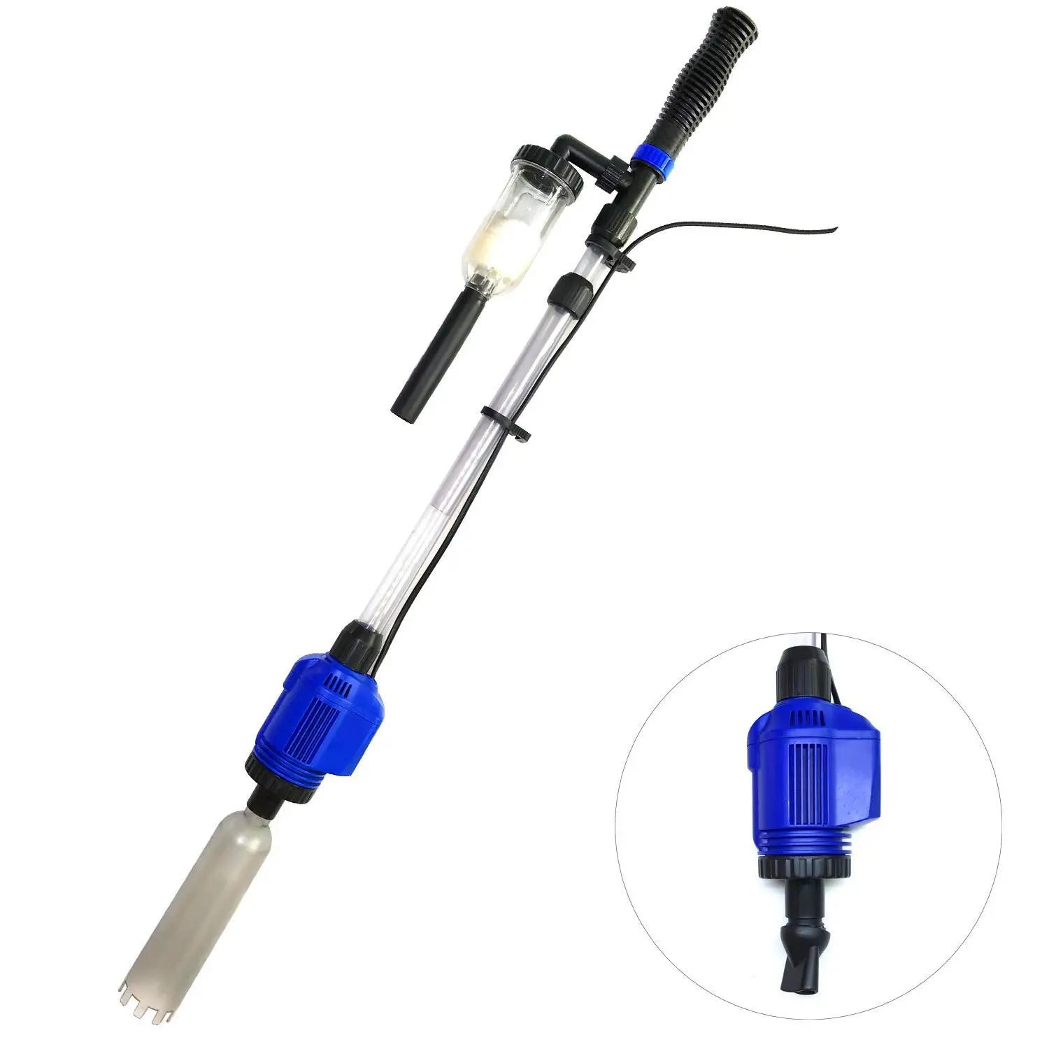 3 em 1 automático aquário cascalho mais limpo filtro bomba de areia arruela lama extrator trocador água elétrico para tanque de peixes - Image 1