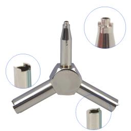 Válvula de gás tripla gbb de aço inoxidável, válvula de precisão tripla para airsoft gbb/aeg, aço de corte de fio de alta resistência aprimorado por chave, para rifle de pistola gbb/aeg - Image 1