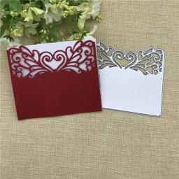 Molduras de metal vazadas em forma de coração, quadros de flores, moldes de metal, scrapbooking, corte de metal, selos de artesanato, cartão de gravação, fazer estêncil - Image 5