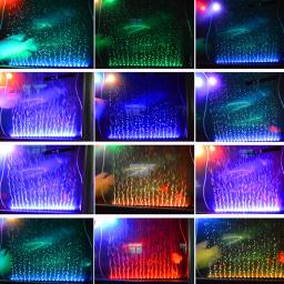 Impermeável LED Aquarium Light, Fish Tank Lamp, Oxigênio, Submersível, Air Bubble, RGB, Controle Remoto, Making, 16cm-51cm, AC 100-240V - Image 2