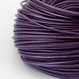 Cordão Redondo de Couro Genuíno para Jóias, DIY Acessórios para Colar e Pulseira, Artesanato, 100% Real, 10 m, 2mm - Image 2