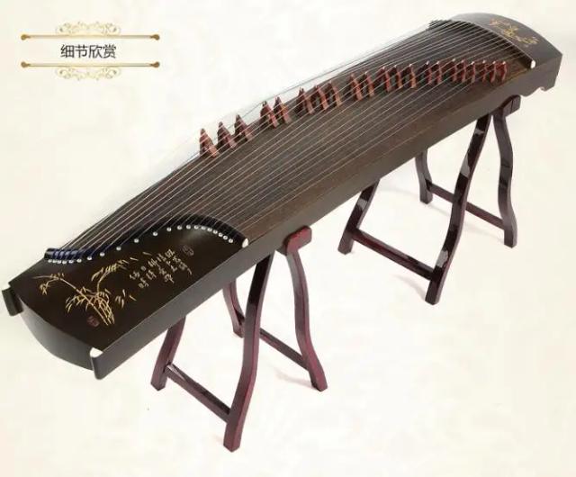 Série de Sombras de Bambu para Guzheng de 21 Cordas com 5 Padrões Opcionais em Yangzhou