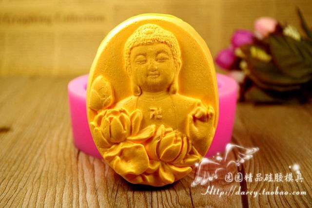 Molde de Silicone 3D para Sabão Buda DIY - Artesanato Criativo S308