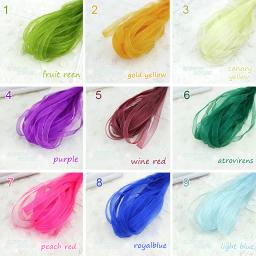 Fita de organza para embrulho, fitas de Natal, jóias DIY decorativas, atacado, 40 m por lote, 1/4 ", 6mm - Image 3
