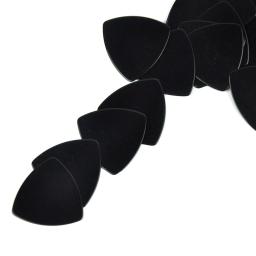 Palhetas de guitarra triângulo, celulóide médio, grande, arredondado, preto sólido, 0,71mm, atacado, 500pcs, lote - Image 3