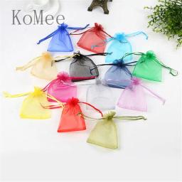 Sacos De Organza Grande Com Cordão, Favor Do Casamento, Saco De Presente De Natal, Boutique Presentes, Bolsas De Embalagem, 15x20 cm, 20x30 cm, 30x40cm, 10Pcs por lote - Image 5