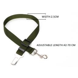 Cinto de segurança para cães de estimação, ajustável, correia de proteção para filhotes, ajustador em chumbo, material de viagem - Image 4